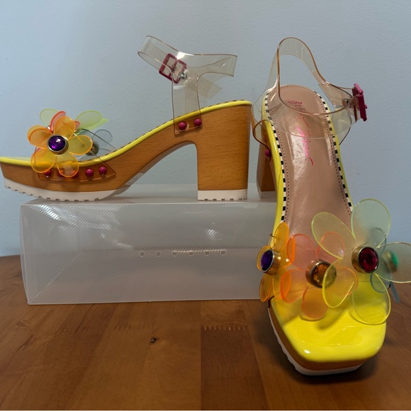 Betsey Johnson Shoes - ‼️SOLD‼️Colorful Floral Platform Sandals from
Betsey Johnson